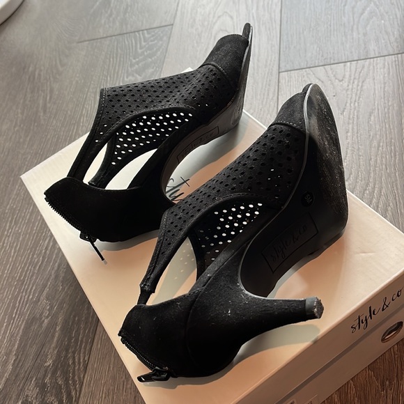 Style & Co. Womens HELAINE Open Toe D-orsay Pumps - Picture 5 of 5